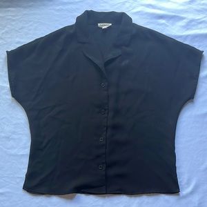 Frank & Oak Short Sleeve Button Up Blouse - Small